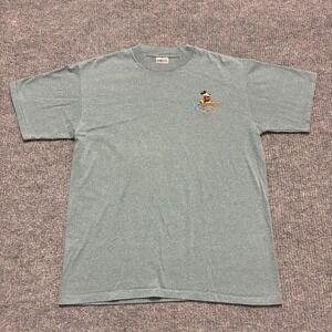 Vintage ONEITA Mens Mickey Mouse Florida T-Shirt L Gray Cotton USA 90s Disney